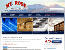 Tablet Screenshot of mtrosehvac.com